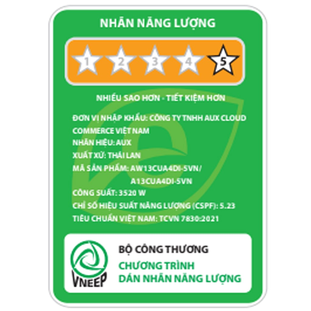 Máy lạnh AUX Inverter 1.5 HP AW13CUA4DI-5VN – ảnh 8