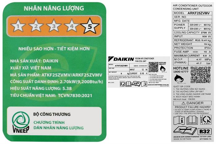 Máy lạnh Daikin Inverter 1 HP ATKF25ZVMV – ảnh 8