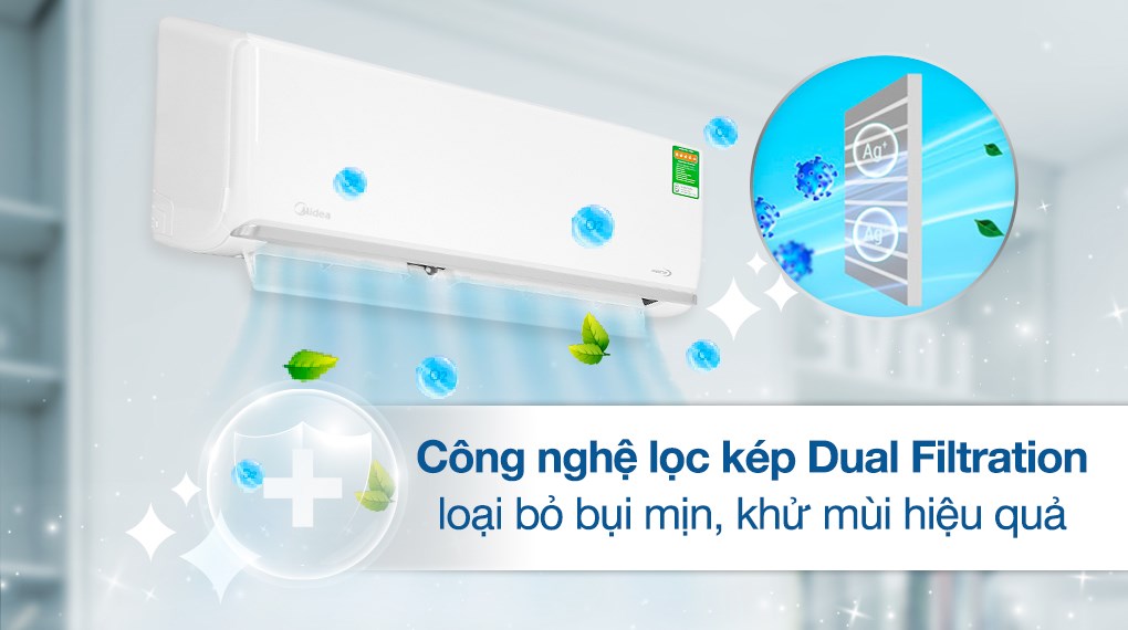 Máy lạnh Midea Inverter 1 HP MSAGA-10CRDN8
