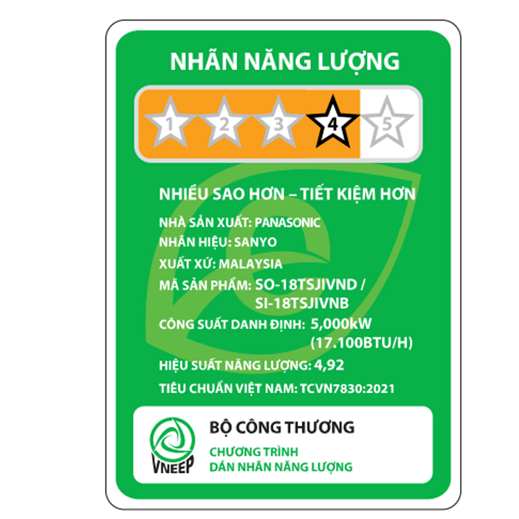 Máy lạnh Sanyo Inverter 2 HP SO/SI-18TSJIVNB – ảnh 8