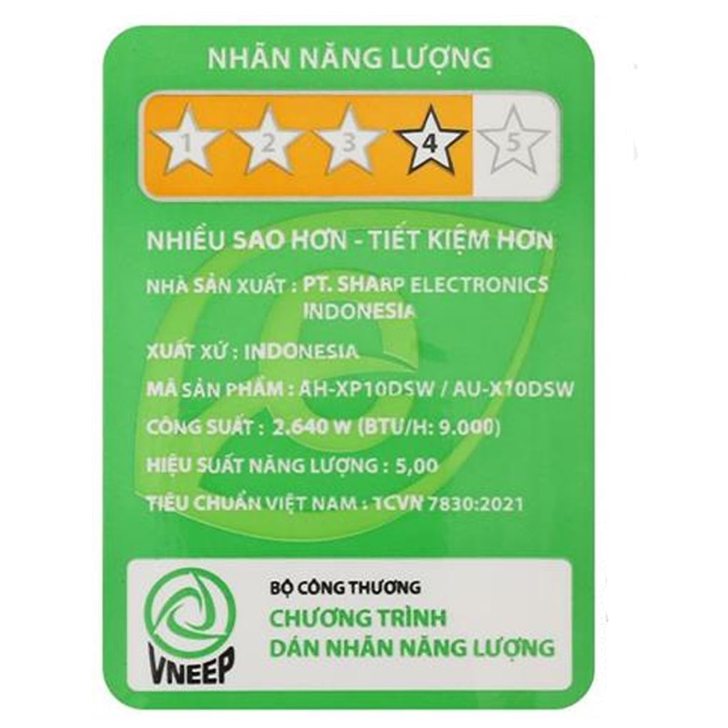 Máy lạnh Sharp Inverter 1 HP AH-XP10DSW – ảnh 8