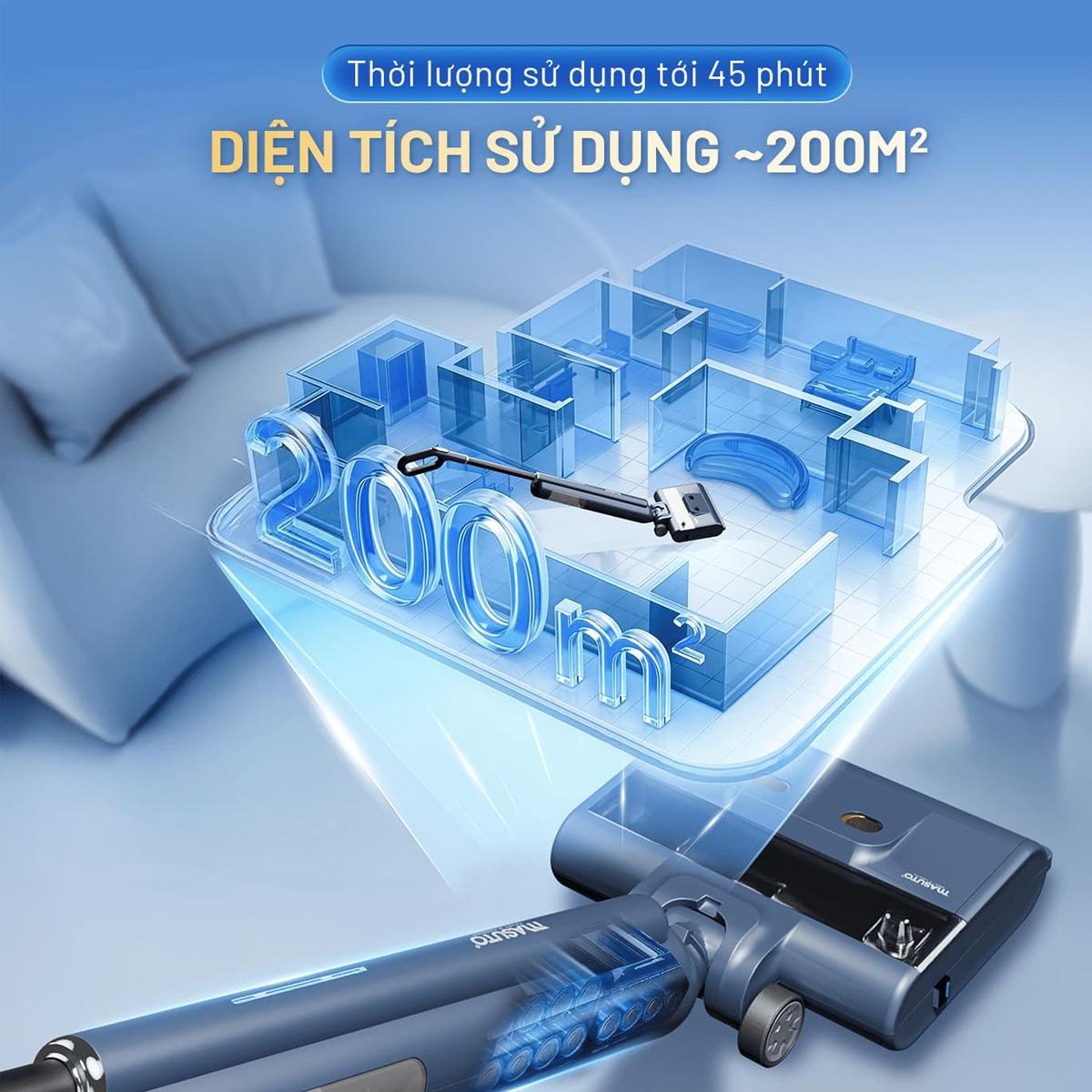Máy lau nhà cầm tay Masuto MSWetClean – ảnh 7