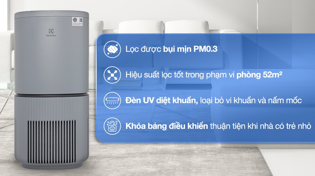 Máy lọc không khí Electrolux EP53-46UGA 40W – ảnh 2