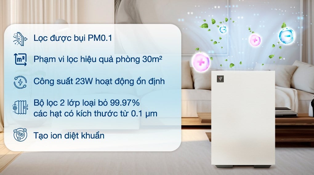 Máy lọc không khí Sharp FP-S40V-W 23W – ảnh 2
