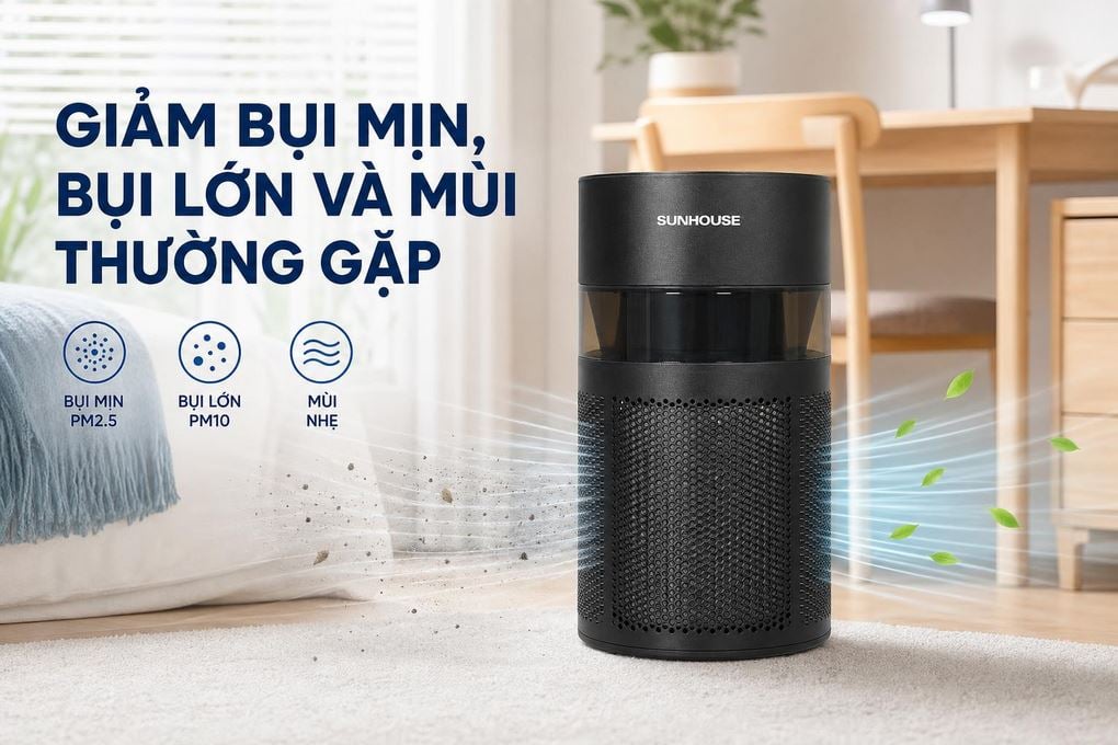 Máy lọc không khí Sunhouse SHD-AP9711 - hình ảnh thực tế Máy lọc không khí Sunhouse SHD-AP9711 - hình ảnh thực tế