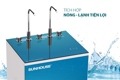 Máy lọc nước r.o nóng lạnh 9 lõi Sunhouse SHA76211CK – ảnh 3