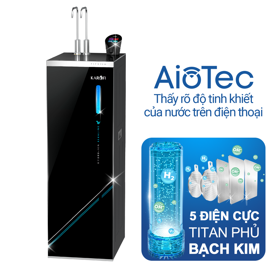  Máy lọc nước nóng lạnh Hydro-ion kiềm Karofi KAE-S695 