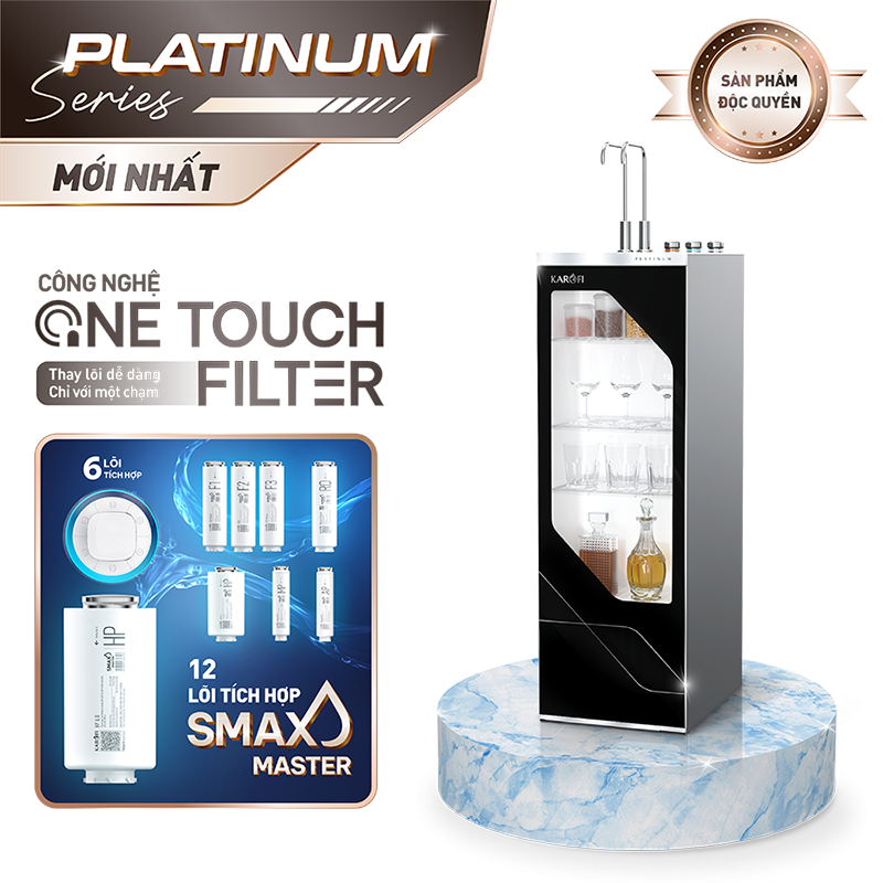  Máy lọc nước nóng lạnh Karofi PLATINUM S66 