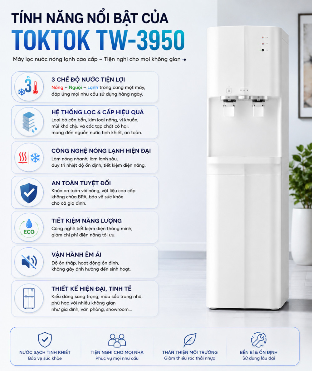 Máy lọc nước TokTok TW-3950