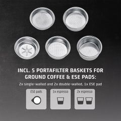 Máy pha cà phê Caso 1824 EspressoGourmet ảnh 8