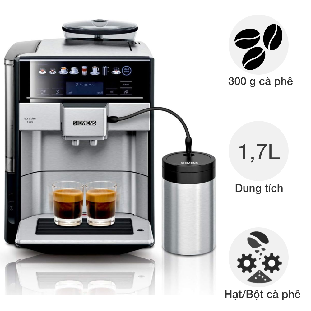 Máy pha cafe tự động Siemens TE657M03DE EQ6 plus S700