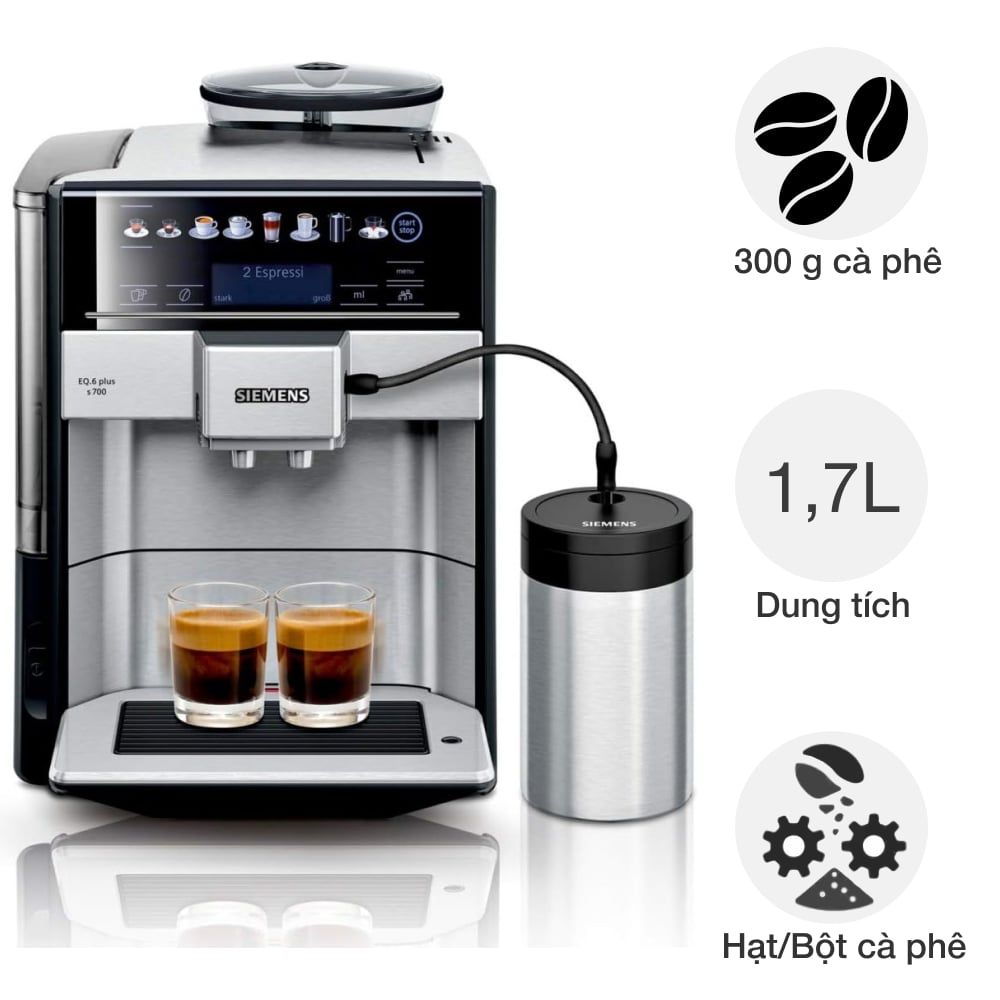 Máy pha cafe tự động Siemens TE657M03DE EQ6 plus S700