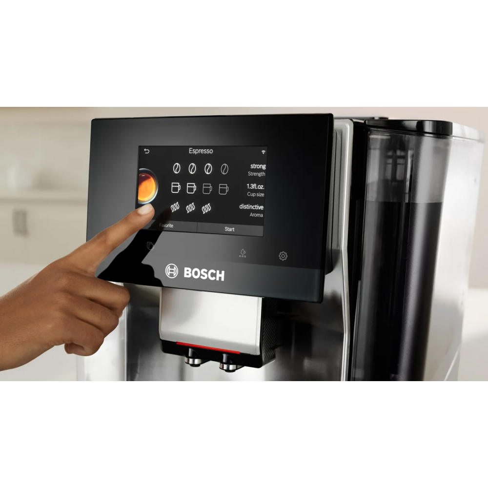 Aroma Max + AromaDoubleShot – Đồ gia dụng Bosch TQE80703 Máy pha cà phê tự động VeroCafe Series 8
