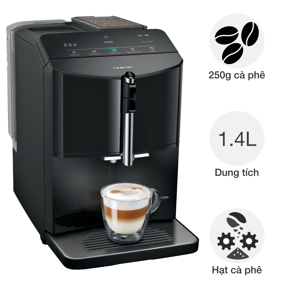 Máy pha cafe tự động Siemens TF301E09 EQ300