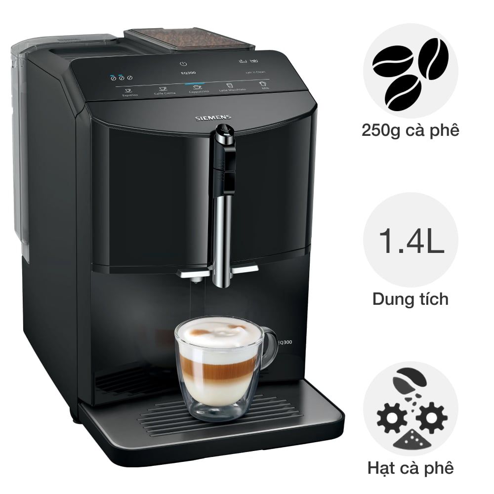 Máy pha cafe tự động Siemens TF301E09 EQ300