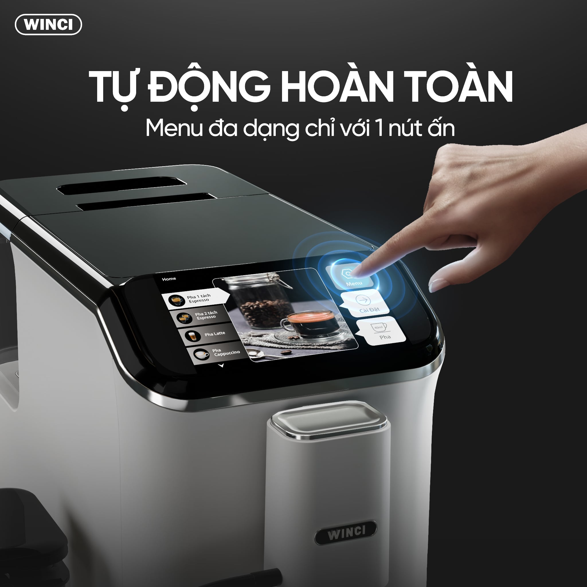 Máy Pha Cà Phê Espresso Winci EM64 – ảnh 2