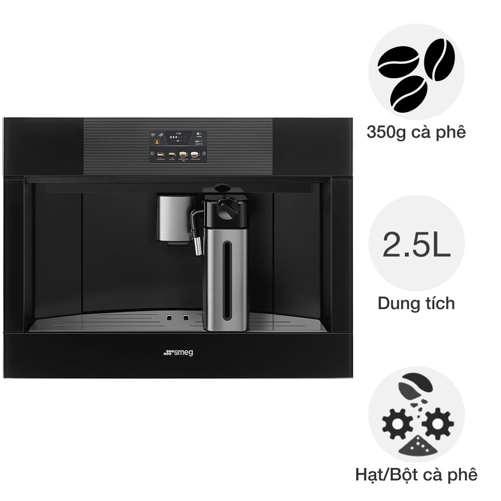 Máy pha cafe tự động Smeg CMS4104B3 Linea âm tủ