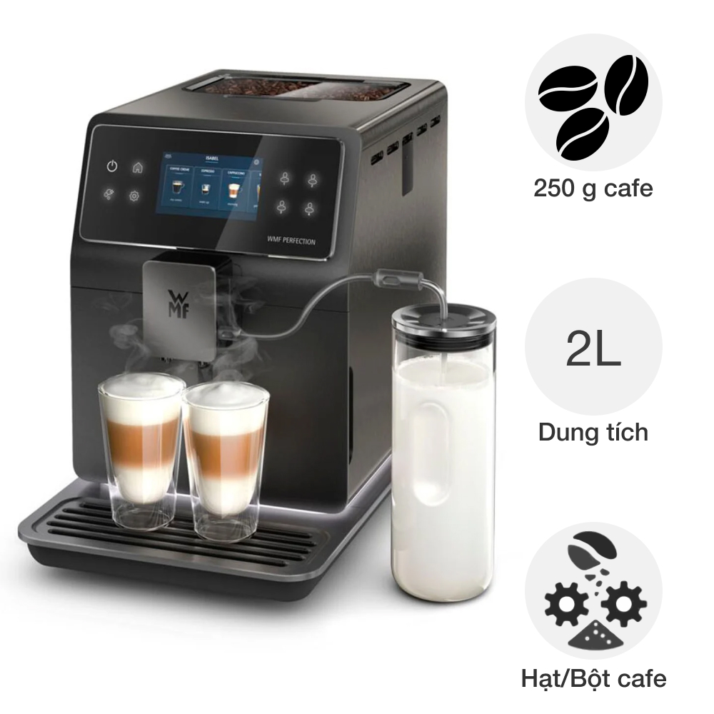 Máy pha cafe tự động WMF CP85581 Perfection 890L BLK STEEL EU