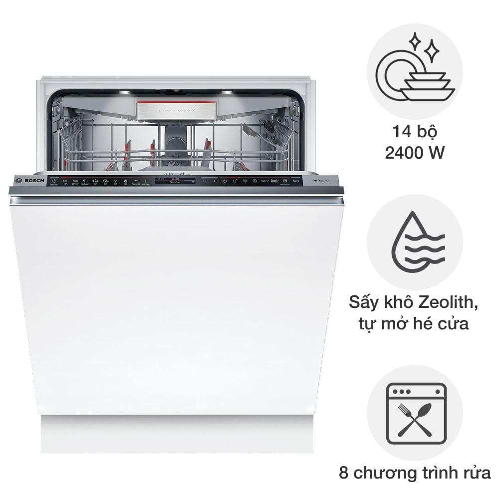 Máy rửa bát âm tủ Bosch SMD8TCX04E Series 8