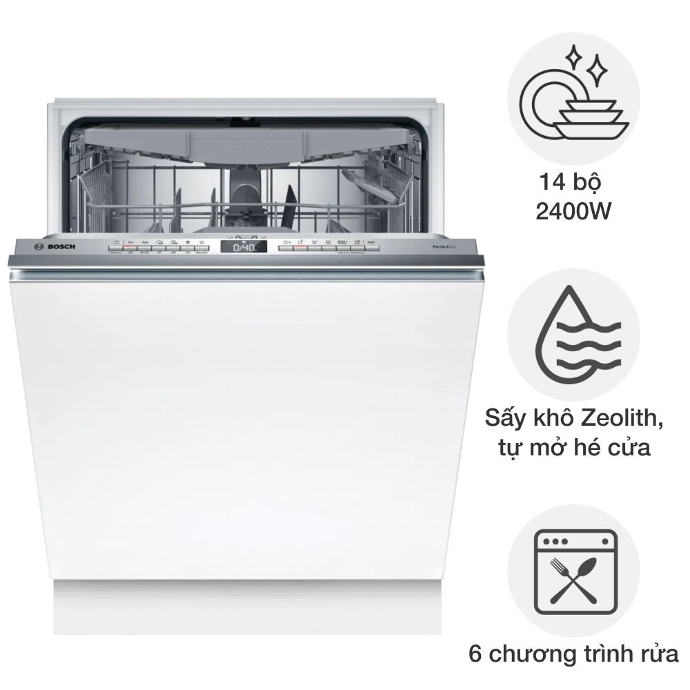 Máy rửa chén âm tủ Bosch SMV6YCX02E Series 6