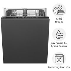 Máy rửa bát âm tủ Smeg STL262D Universale