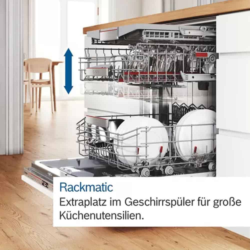 8 chương trình rửa – Máy rửa chén Bosch SMI6ZBS01D Bán Âm Series 6