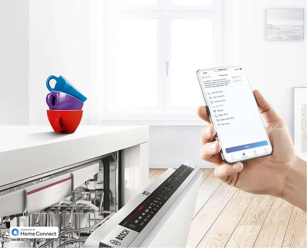 Nhãn năng lượng A – Máy rửa chén Bosch SMI6TCS00E Bán Âm Series 6 – Công Nghệ Sấy Zeolith