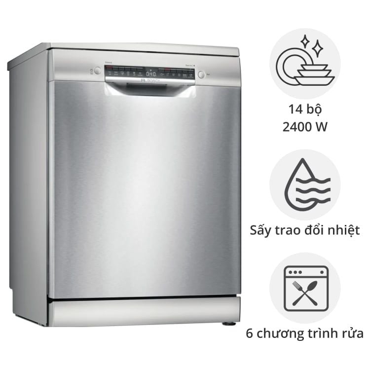 Máy Rửa Bát Độc Lập Bosch SMS4HMI07E Series 4