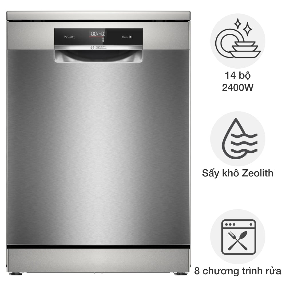 Máy rửa bát độc lập Bosch SMS8YCI03E Series 8