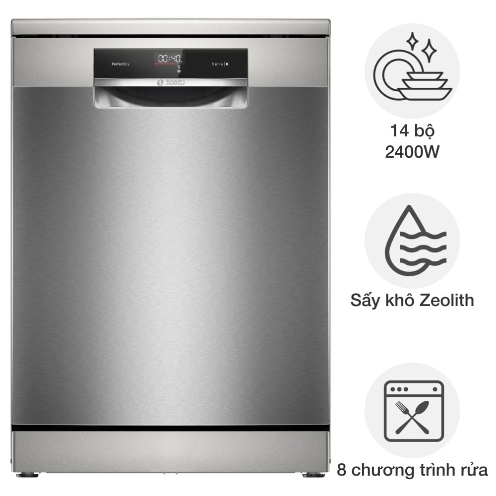 Máy rửa bát độc lập Bosch SMS8YCI03E Series 8