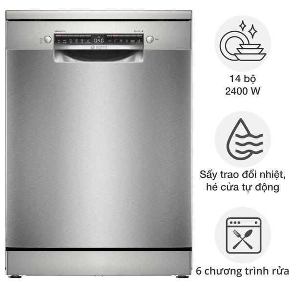 Máy rửa chén Bosch SMS4EMI01E độc lập Series 4