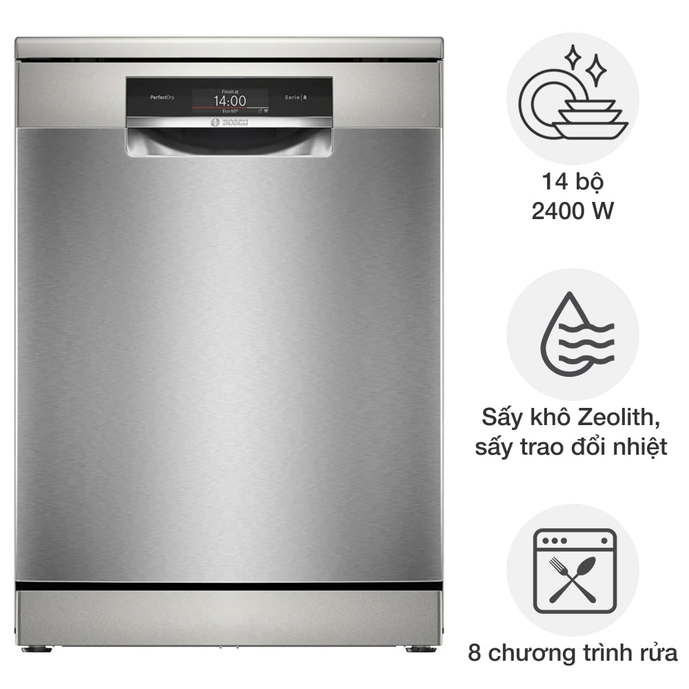 Máy rửa bát độc lập Bosch SMS8TCI04E Series 8
