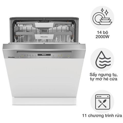 Máy rửa bát bán âm Miele G 7210 SCi CleanSteel