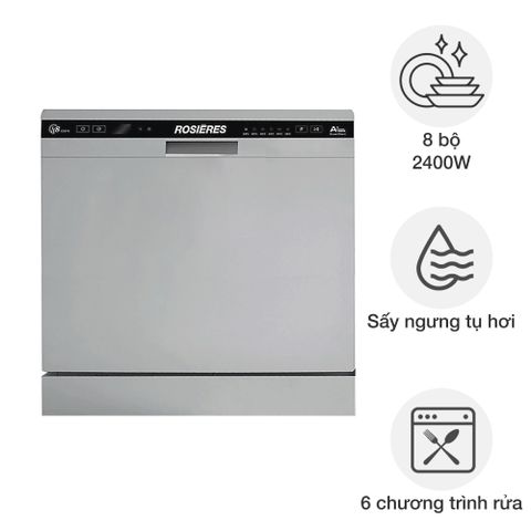 Máy rửa bát độc lập Compact Mini Rosières RDCP 8S-04