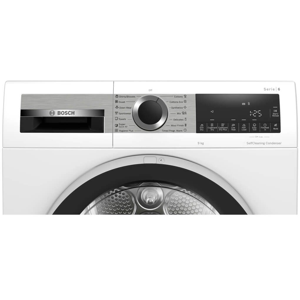 Hygiene Plus – Máy sấy quần áo Bosch WQG24570SG bơm nhiệt 9 kg Series 6