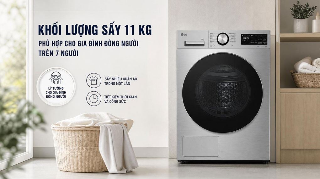 Máy sấy LG RX11VHP5S - hình ảnh thực tế Máy sấy LG RX11VHP5S - hình ảnh thực tế