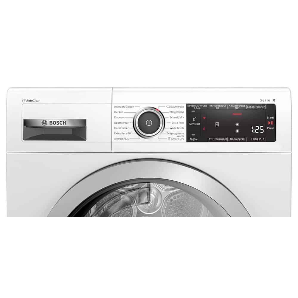 Máy sấy quần áo Bosch WTX87M40 Bơm Nhiệt Series 8 – Loại 8 Kg trong không gian sống