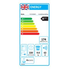 Máy sấy bơm nhiệt Miele 9 kg TCR780WP Eco Steam ảnh 6