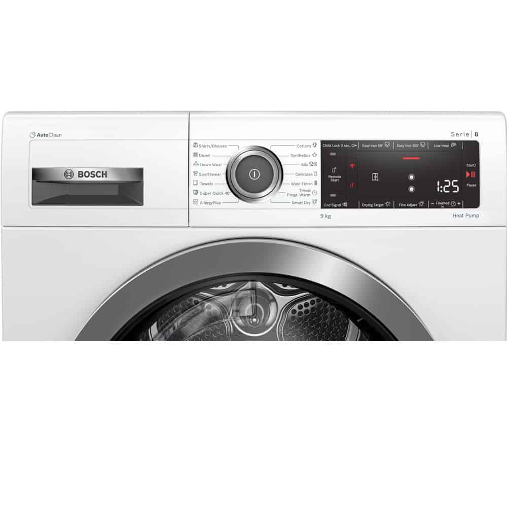 AllergyPlus – Máy sấy quần áo Bosch WTX87MH0SG Series 8