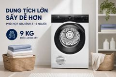 Máy sấy thông hơi Electrolux UltimateCare 300 9 kg EDV904H3EC ảnh 3