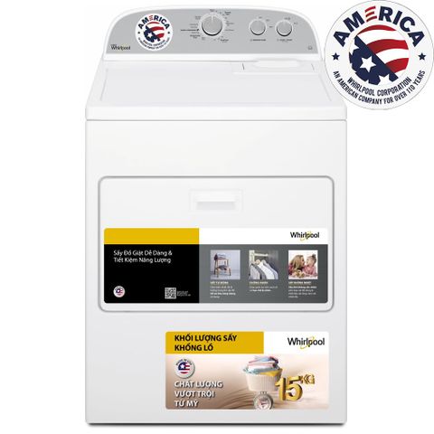 Máy sấy thông hơi Whirlpool 15 kg 3LWED4815FW0