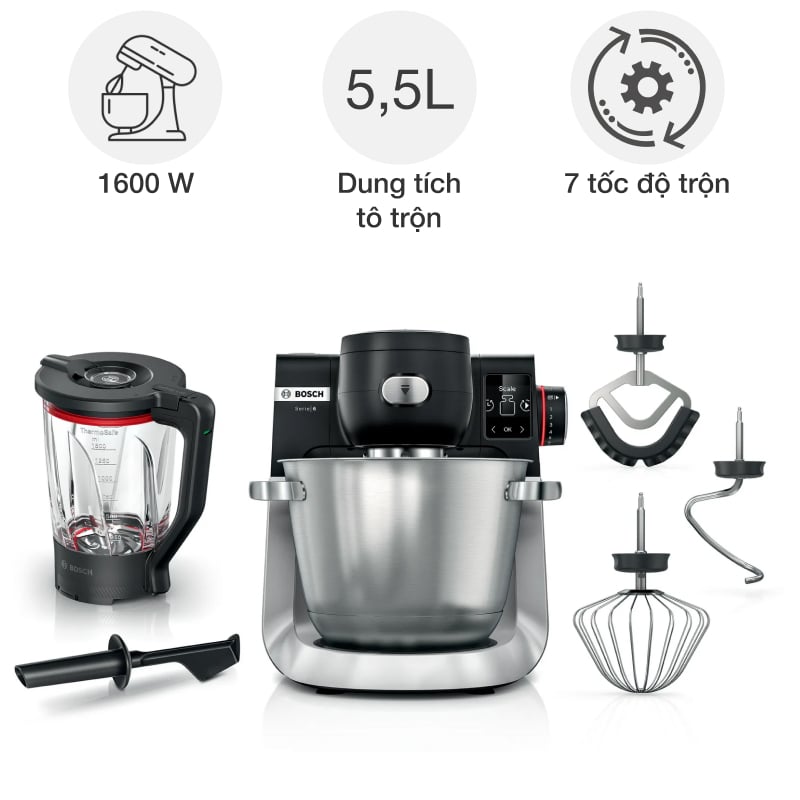 Máy trộn bột đa năng Bosch MUMS6ZS17 1600 W Series 6