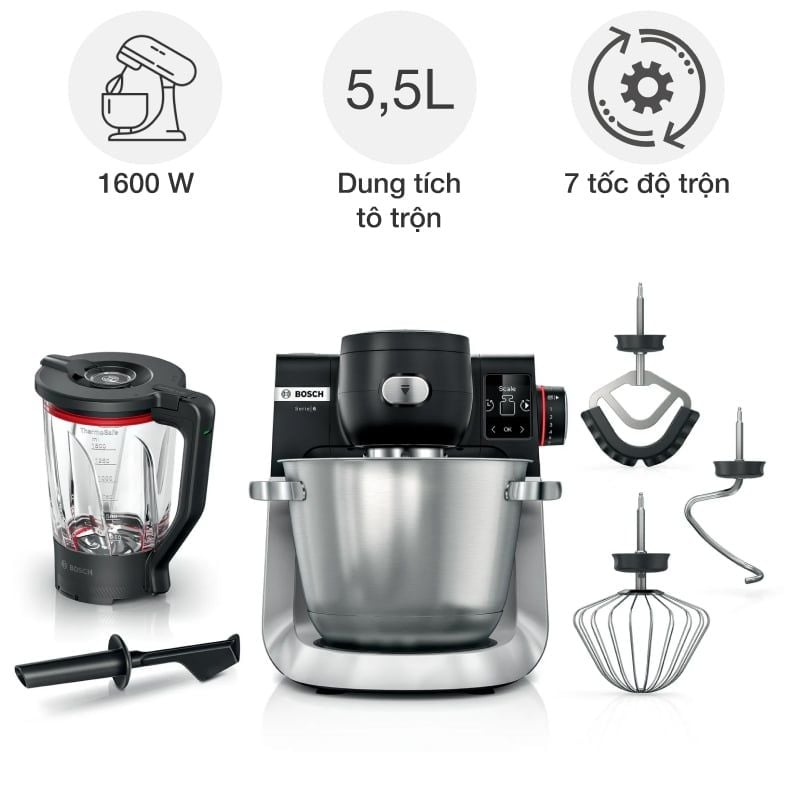 Máy trộn bột đa năng Bosch MUMS6ZS17 1600 W Series 6