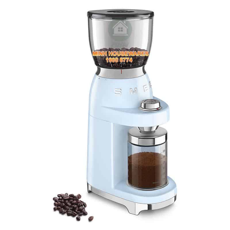 Máy xay cafe Smeg CGF01PBEU Pastel Blue – ảnh 2