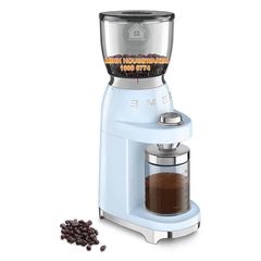 Máy xay cafe Smeg CGF01PBEU Pastel Blue ảnh 2