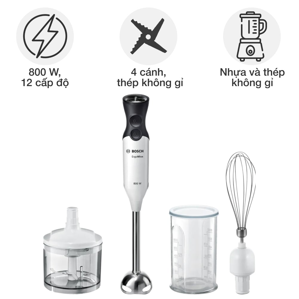 Máy xay cầm tay Bosch MS6CA4150G ErgoMixx