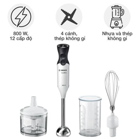 Đồ gia dụng Bosch MS6CA4150G Máy xay cầm tay ErgoMixx