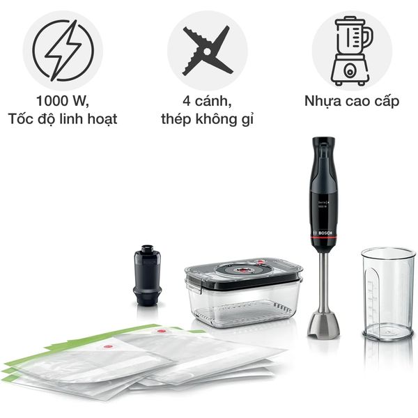 Đồ gia dụng Bosch MSM4B6V2 Máy xay cầm tay ErgoMaster Series 4