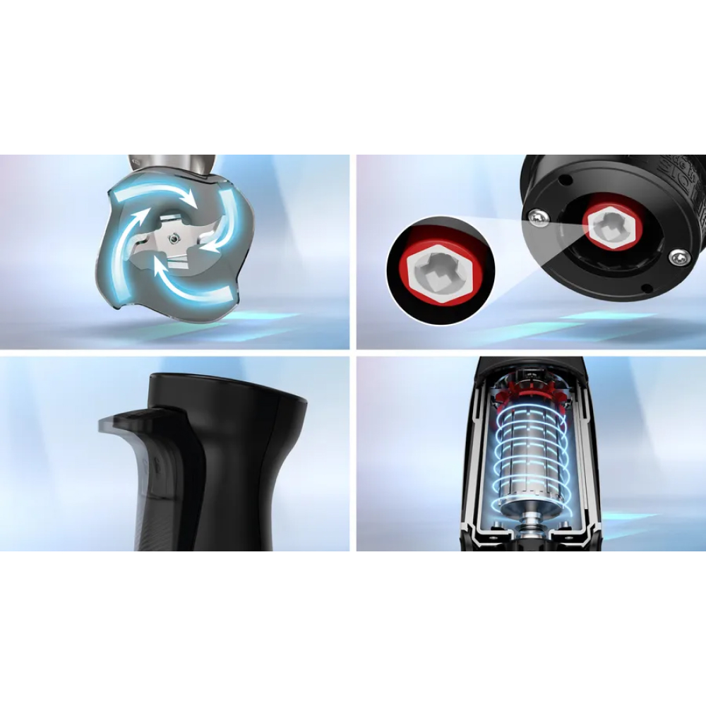 QuattroBlade Pro và Flow Booster – Đồ gia dụng Bosch MSM6M622 Máy xay cầm tay đa năng Series 6 ErgoMaster
