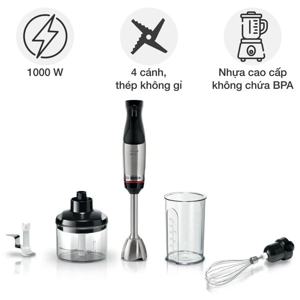Đồ gia dụng Bosch MSM6M622 Máy xay cầm tay đa năng Series 6 ErgoMaster